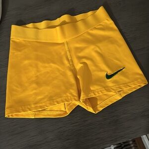 Nike Women's Vibrant Yellow Bike Shorts Women's Size Small